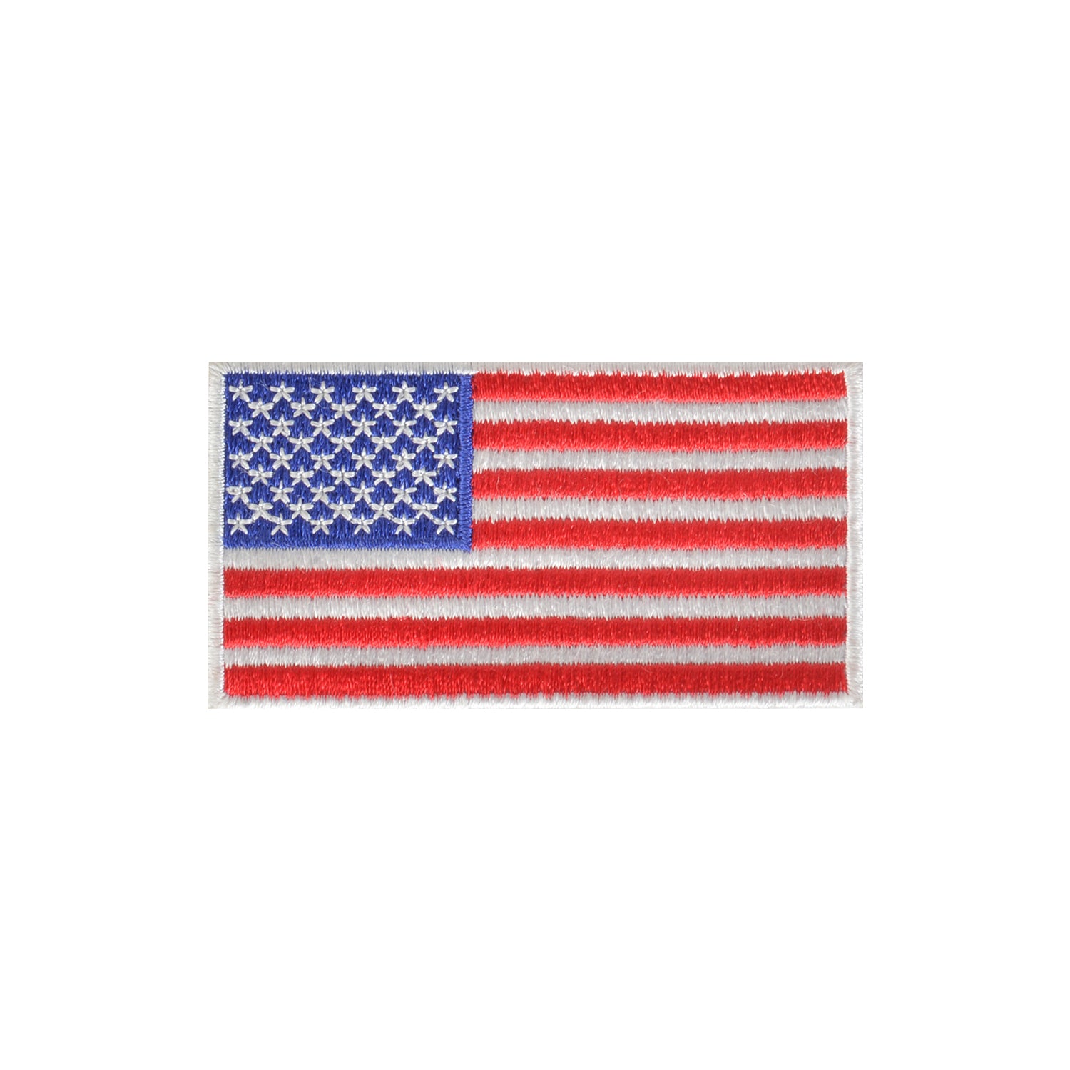 Close up photo of USA flag hook & loop patch