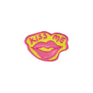 Hook & loop patch that reads kiss me 